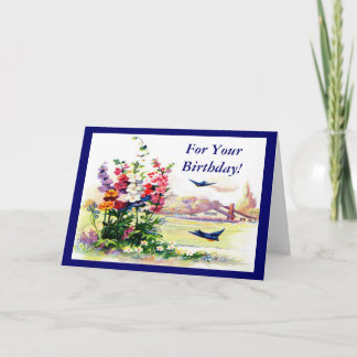 Vintage For Your Birthday Card