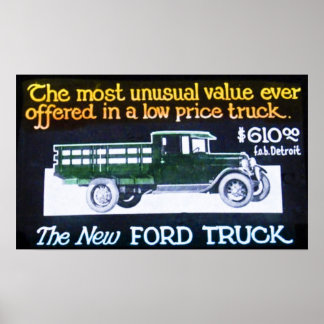 Vintage ford poster