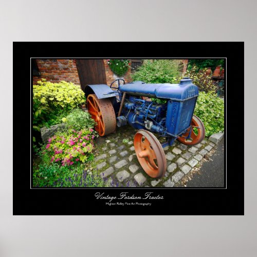 Vintage Fordson Tractor gallery_style poster print