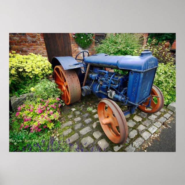 Vintage Fordson Tractor poster (Front)