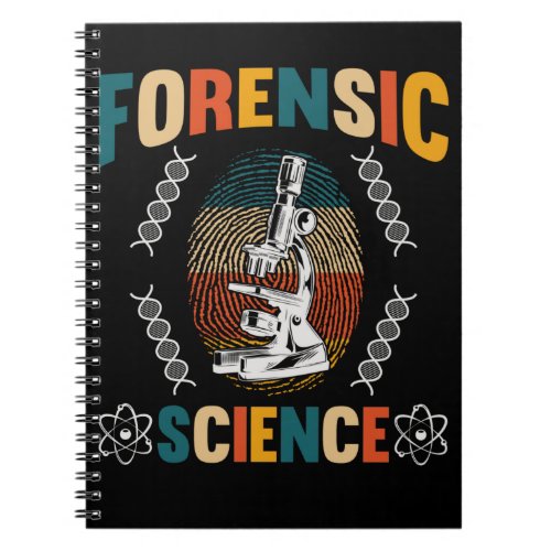Vintage Forensic Science Fingerprint Detective Notebook