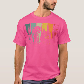 Vintage Forest Trees Outdoors Nature Hiking Campin T-Shirt