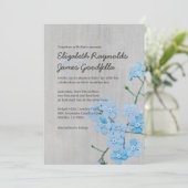 Vintage Forget-Me-Not Wedding Invitations | Zazzle
