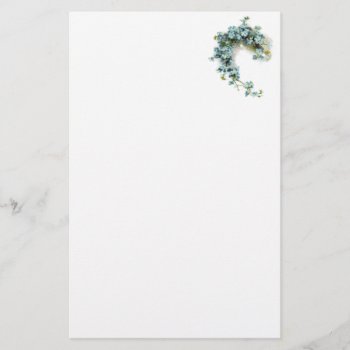 Vintage Forget-me-nots Stationery by KraftyKays at Zazzle