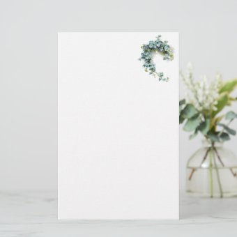 Vintage Forget-Me-Nots Stationery | Zazzle