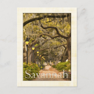 Vintage Forsyth Park - Savannah, GA Postcard