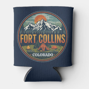 vintage fort colllins colorado mountain camping can cooler