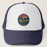 vintage fort colllins colorado mountain hiking trucker hat