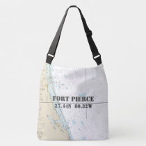 Vintage Fort Pierce FL Nautical  Crossbody Bag