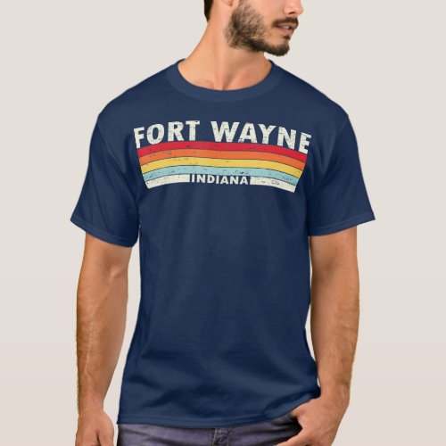 Vintage Fort Wayne Indiana 80s 90s Distressed Suns T_Shirt
