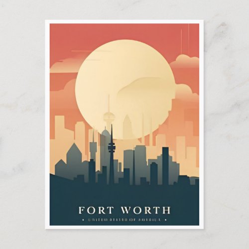 Vintage Fort Worth Texas Greetings from  Postcard