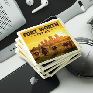 Vintage Fort Worth Texas Magnet