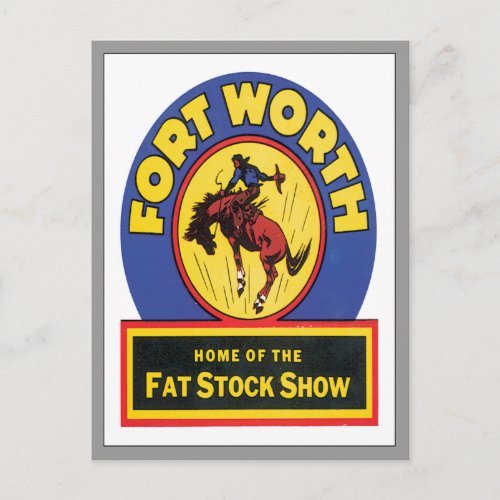 Vintage Fort Worth Texas Postcard