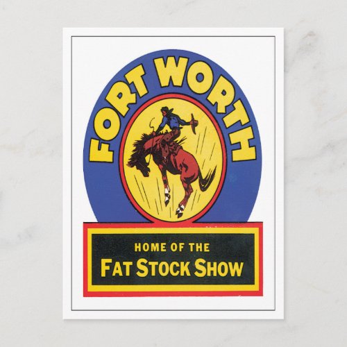 Vintage Fort Worth Texas Postcard