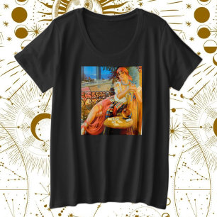 Vintage Fortune Teller Art – Bohemian Plus Size T-Shirt