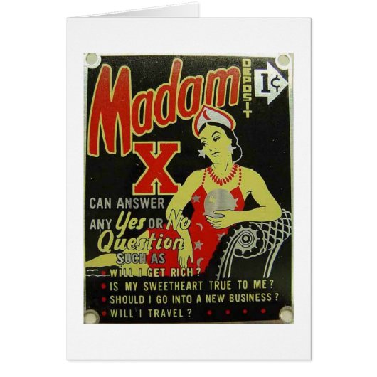 Vintage Fortune Teller Cards (Front)