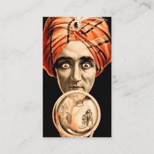 Vintage Fortune Teller Crystal Ball Calling Card