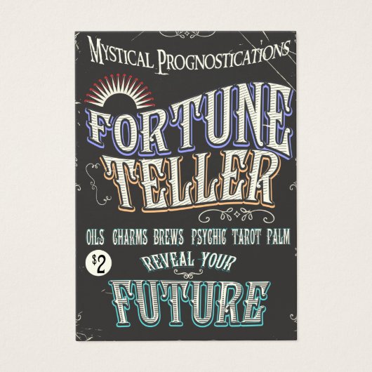 Vintage Fortune teller poster (Front)