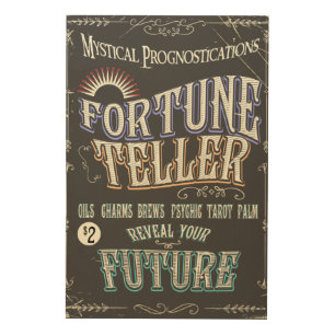 Vintage Fortune teller poster