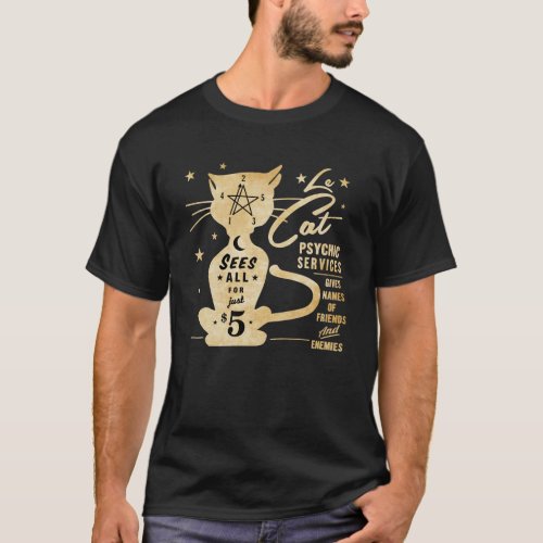 Vintage Fortune Telling Design _ Le Cat T_Shirt