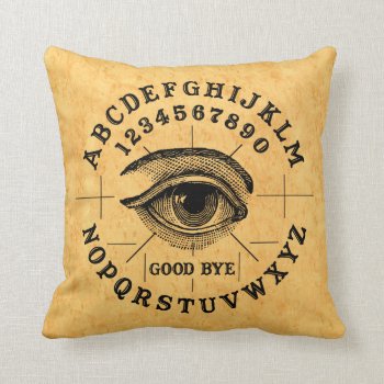 Vintage Fortune Telling Psychic Eye Throw Pillow by Vintage_Halloween at Zazzle