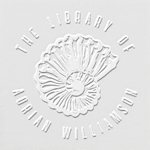 Vintage Fossil EX LIBRIS Custom Name Library Embosser