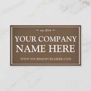 Vintage Foundry Business Card - Modern Masculine by purveyorofgeekery at Zazzle