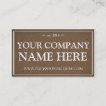 Vintage Foundry Business Card - Modern Masculine at Zazzle
