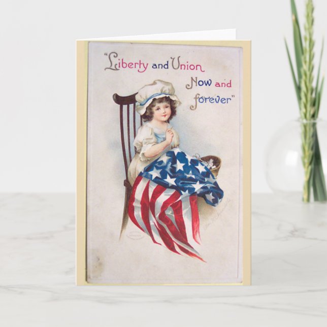 Vintage Fourth of July Card (Front)