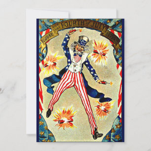 Vintage Fourth of July Celebration--Uncle Sam Card