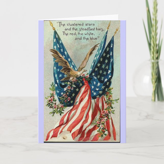 Vintage Fourth of July Greeting Card (Front)