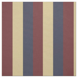 Vintage Fourth Red Cream Blue Palette Stripes Fabric