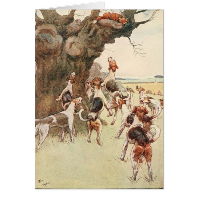 Vintage - Fox and Hounds, (Front)