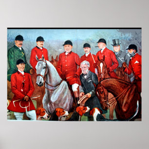 Vintage Fox Hunting Poster