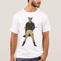 vintage fox hunting tshirt