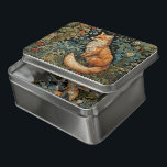 Vintage Fox in the Forest William Morris Inspired Jigsaw Puzzle<br><div class="desc">This exquisite design features a whimsical design that brings a delightful fox amidst a lush forest to life,  surrounded by intricate botanical leaves and delicate art nouveau-style florals.</div>