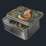 Vintage Fox in the Forest William Morris Inspired Jigsaw Puzzle<br><div class="desc">This exquisite design features a whimsical design that brings a delightful fox amidst a lush forest to life,  surrounded by intricate botanical leaves and delicate art nouveau-style florals.</div>