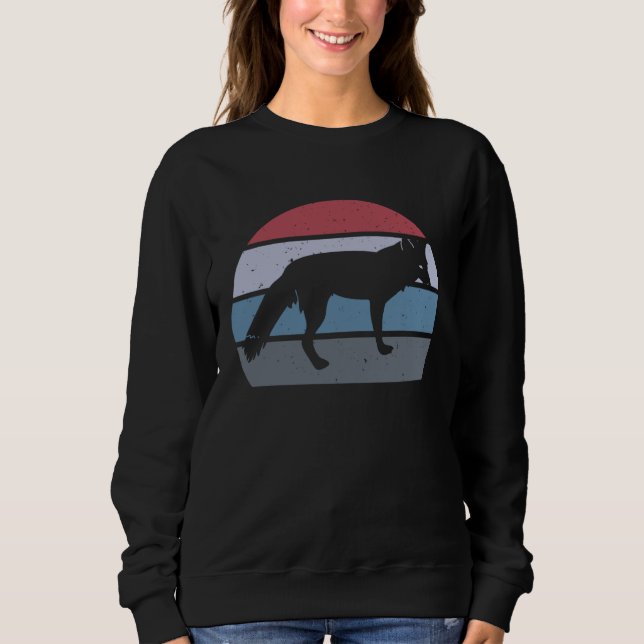 Vintage Fox Retro Foxes  Men Women Sweatshirt (Front)