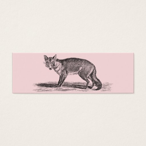 Customizable Vintage Foxy Fox Illustration - 1800's Foxes Business Card