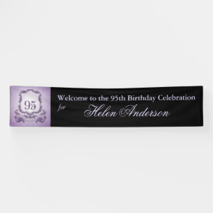 Vintage Frame 95th Birthday Personalized Banner