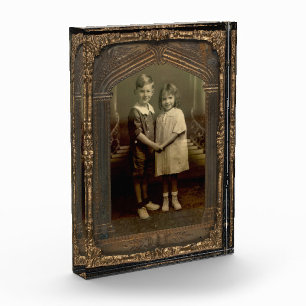 Vintage Frame Add Your Photo Old Family Portrait Block