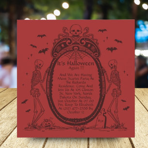 Vintage Frame Halloween Party Invitation