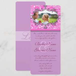 Vintage Frame Love Birds Wedding Invitation