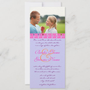 Vintage Frame Love Birds Wedding Invitation