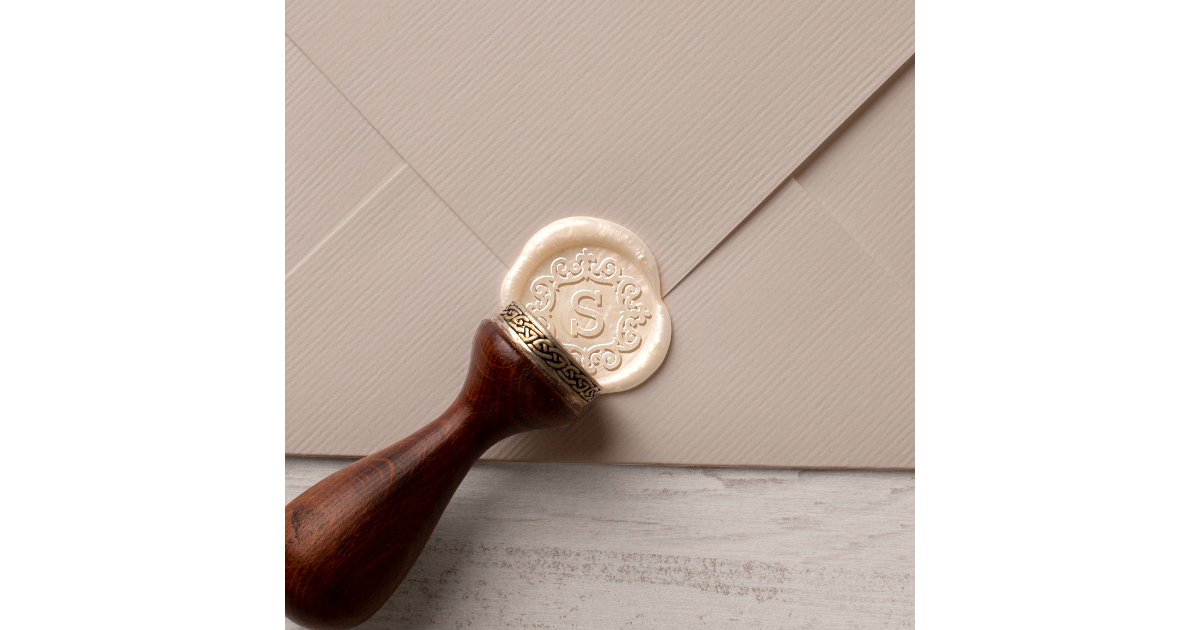 Custom Initial Alphabet Vintage Retro Classic Sealing Wax Seal