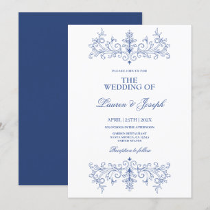 Vintage Frame Wedding Invitation