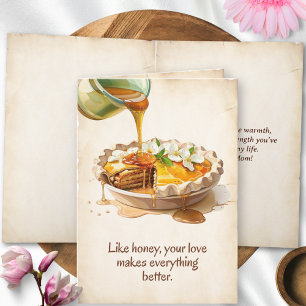 Vintage Framed Apple Pie Happy Mothers Day Card