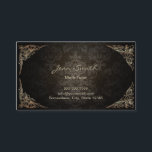Vintage Framed Dark Damask Math Tutor Business Card<br><div class="desc">Vintage Framed Dark Damask Math Tutor Business Cards.</div>