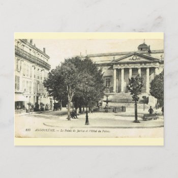 Vintage France    Angouleme  Palais De Justice Postcard by Franceimages at Zazzle