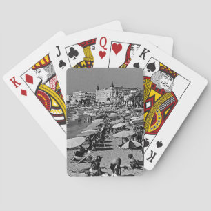 Vintage France Cannes the beach Dart Board Poker Cards